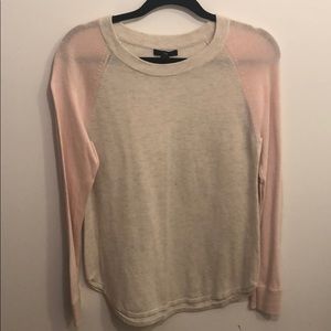 Pink and Tan Sweater